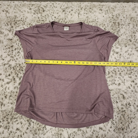 Athleta Air Out Cinch Tee XL Purple Top Open Back T-Shirt Workout Gym Athleisure - Picture 5 of 8